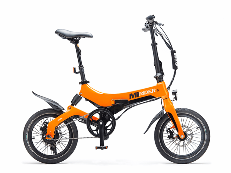 MiRider One Folding Electric Bike 16in Solar Orange-1
